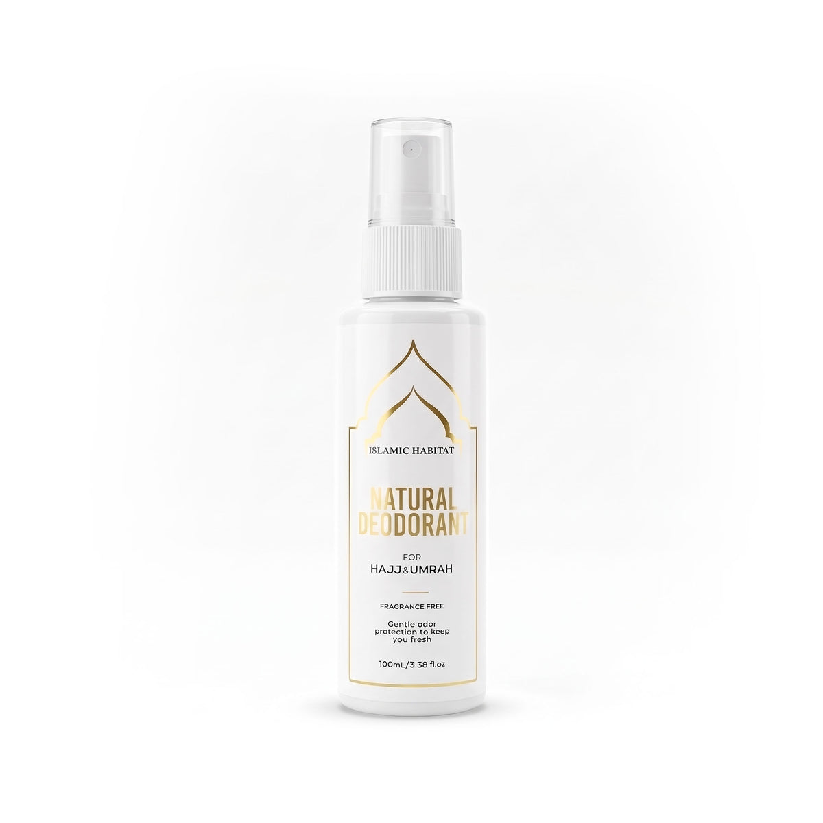 Alcohol-Free Unscented Natural Deodorant Spray – Ihram Friendly for Umrah & Hajj